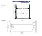 Preview: 2 Säulen Hebebühne Weber Expert Serie Autolift 4.0G mit Grundrahmen